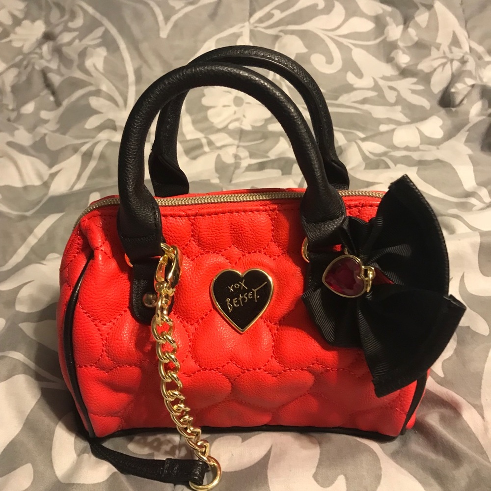 Betsey Johnson Small Red Purse
